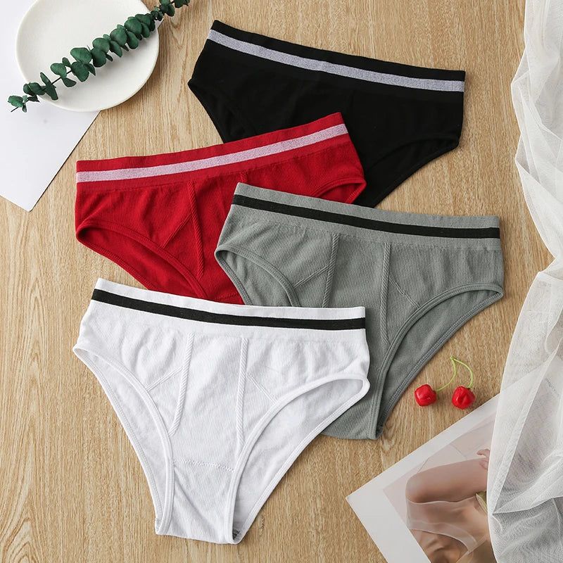 Women's Solid Color Seamless Lingerie, High Waist Sexy Comfortable Underwear, Summer Breathable Lightweight Women's Trousers