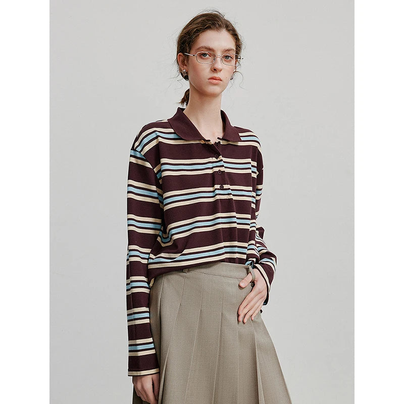 TOYOUTH Women T shirt 2025 Spring New Tops 8511053