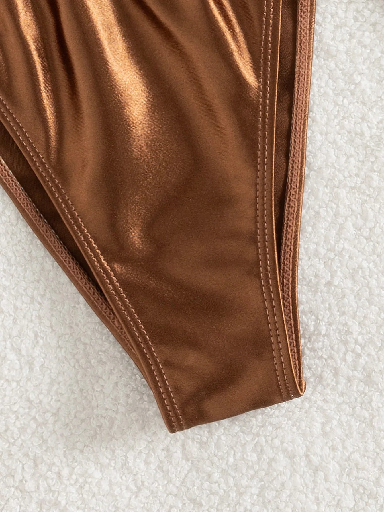 Sexy Micro Bikini 2025 Women Solid Brown Push Up Tie Side Thong Swimsuit Summer Bathing Suit Bandage Triangle Swimwear Biquini