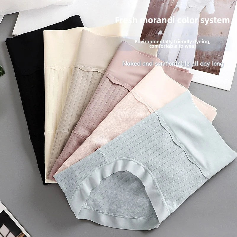 Supima Cotton Women's Underwear 7A Antibacterial Gusset High Waist Tummy Control Plus Size Breathable Infant-Safe Panties