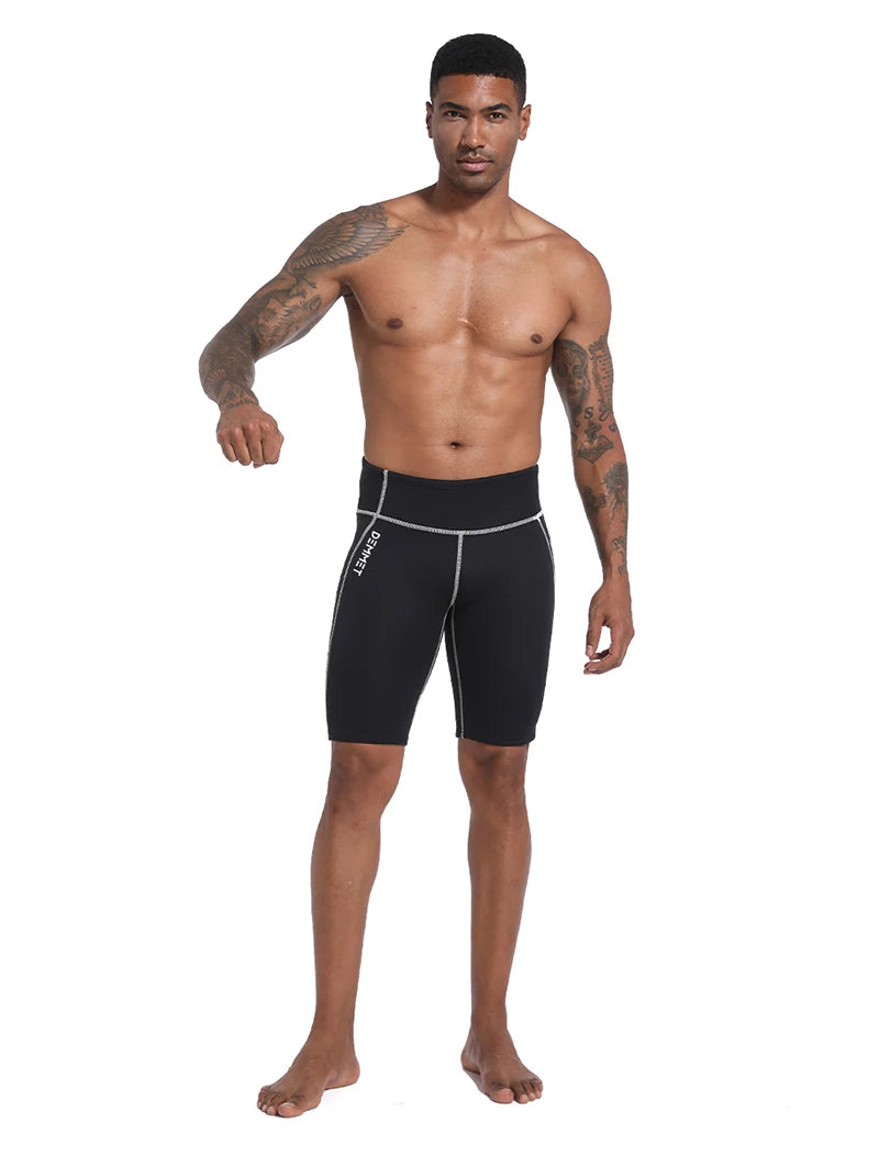 1.5MM/3MM CRSC Neoprene wetsuit Men Split Short Sleeve Shorts Diving Surfing Suit Women's Sun Protection Warm Swimming Suit