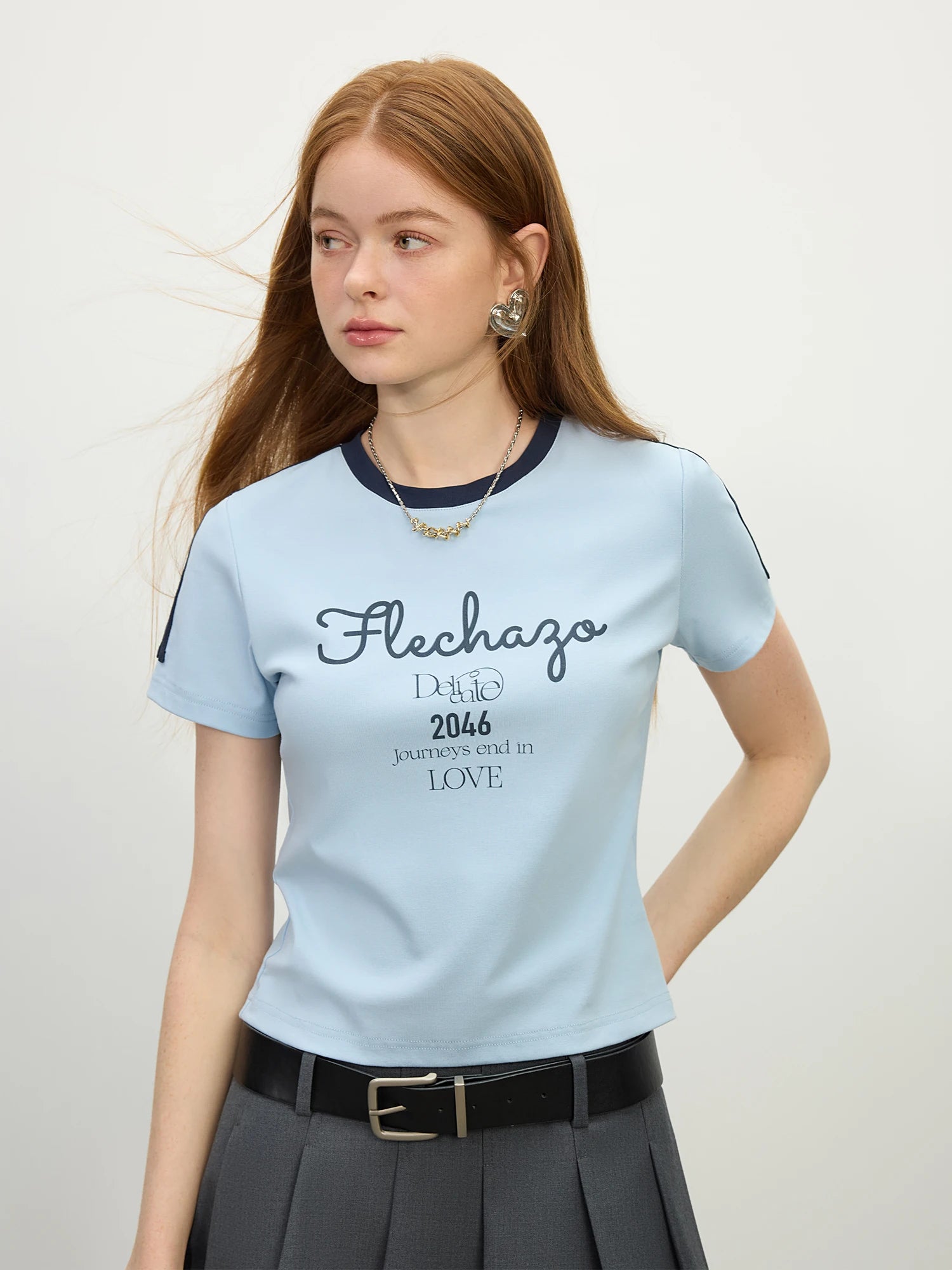 FSLE 2025 Summer Sporty Cropped Jersey Tee Petite Racerback Gym to Street Y2K Aesthetic Breathable Split Hem Reflective Trim