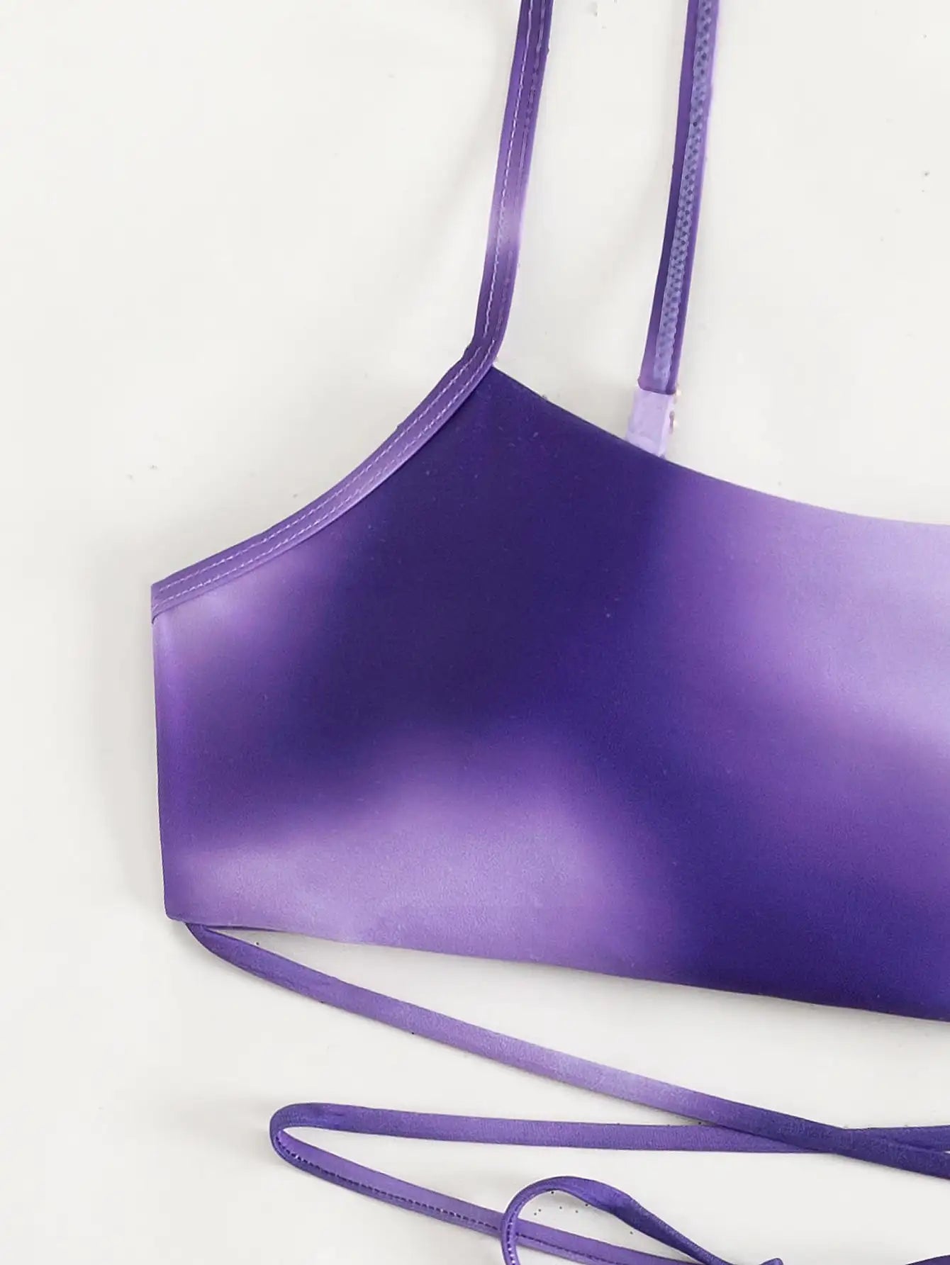 3 Pieces Ombre Lace Up Bikini Swimsuit & Beach Skirt Sexy Swimwear Women 2025 Bathing Swimming Swim Suit Female Summer Beachwear