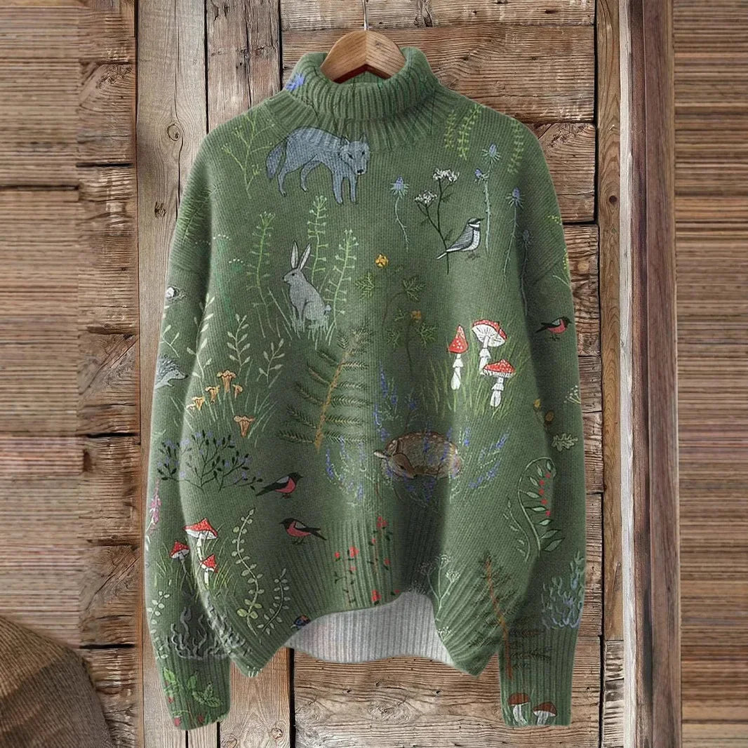 Cross-Border Hot Sale High-Neck Casual Sweater Winter New Style Comfortable Daily Hoodie Women's Fashion Crew Neck Knitwear