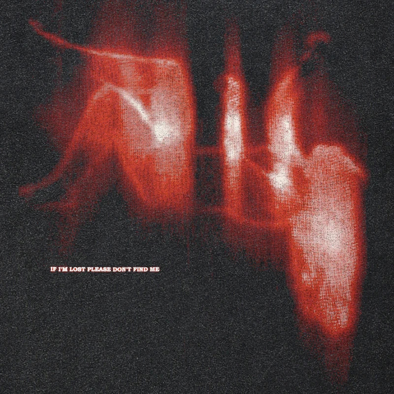 Hip Hop Streetwear 2025 Men T-Shirt Oversized Lost Shadow Vintage Graphic T Shirt Washed Black Tshirt Cotton Unisex Tops Tees