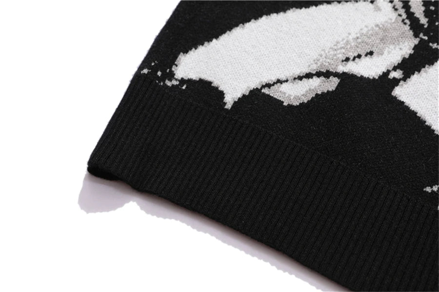 Women Hip Hop Streetwear Harajuku Sweater Vintage Japanese Style Anime Girl Knitted 2023 Cotton Pullover Sweaters Female Clothes