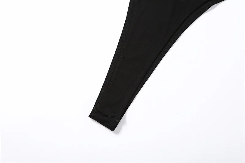 Fashion Solid Color Hooded Bodysuit One Piece Sexy Round Neck Sleeveless Lingerie Sexy Casual Slim Streetwear Festival Outfit