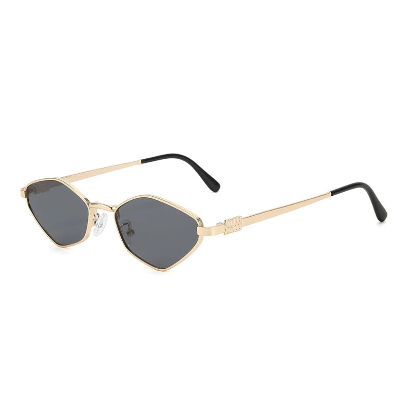 Women Metal Sunglasses Men 2025 Brand Fashion Vintage Hexagonal Ladies Sun Glasses Shades Unique Metal Frame Punk Eyewea