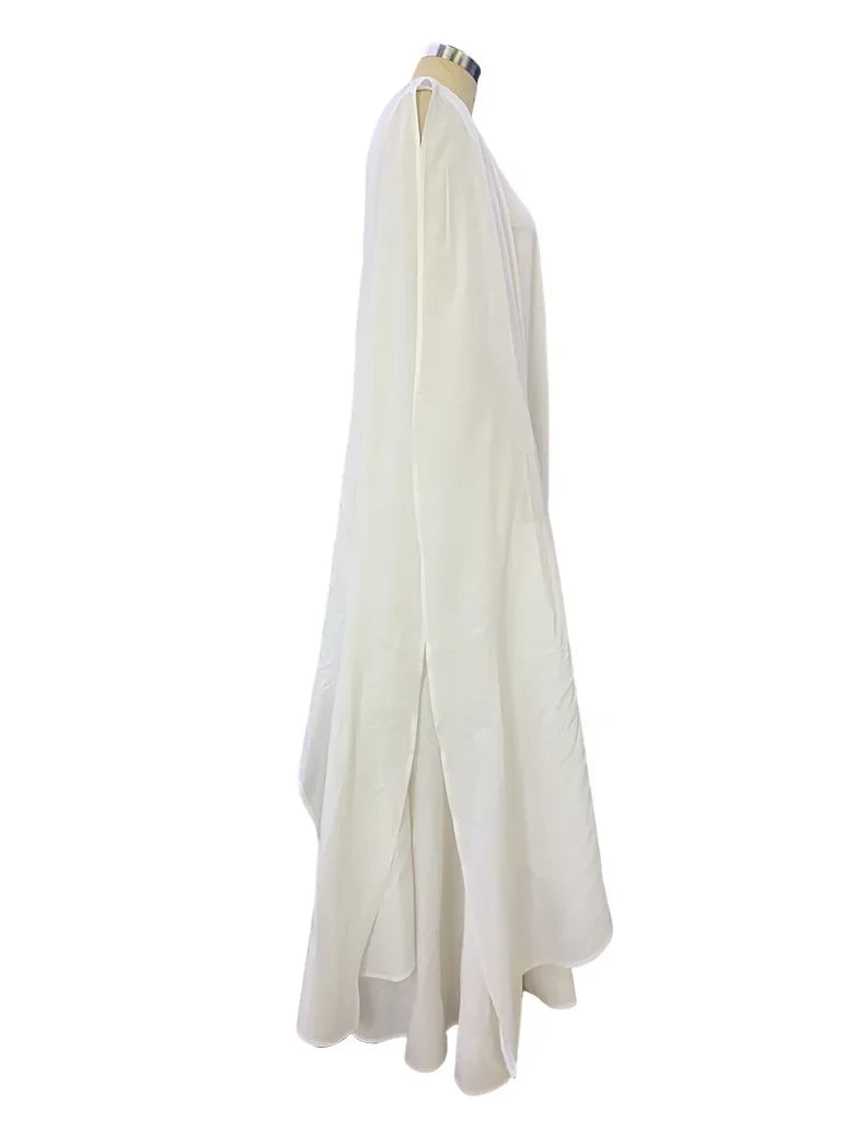 2024 Spring New Women's Fashion One Shoulder Solid Color Sleeveless Banquet Gown Long Dress Vestidos De Mujer