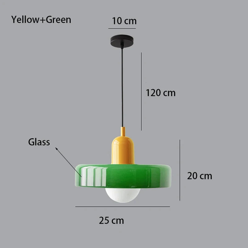 Nordic Glass Bauhaus Dining Room Chandelier Living Room Bedroom Bar Retro Coffee shop Decoration Chandelier Lighting Fixtures