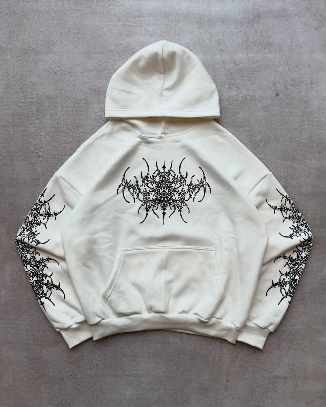 Niche Abstract Art Graffiti Watercolor Painting Oversized Printed Cotton Sweatshirts Men and Women Popular Street Tops Hoodies