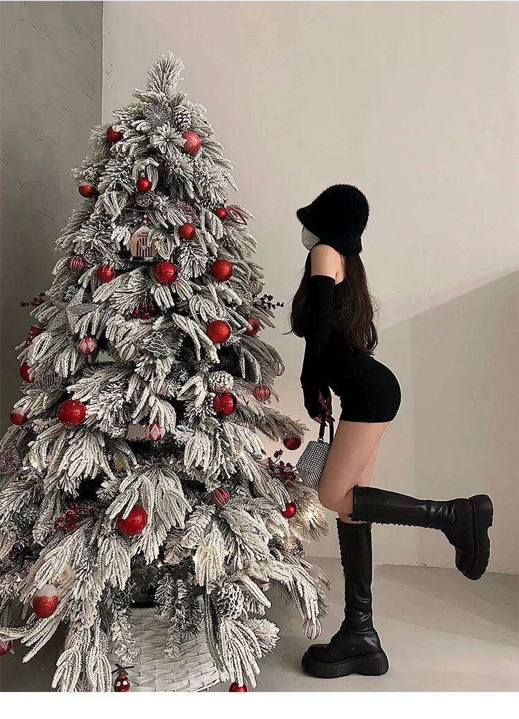 Spring Sexy High Collar Dress Spicy Sweet Tight Pure Desire Style Halter Wrap Hip Dress Women