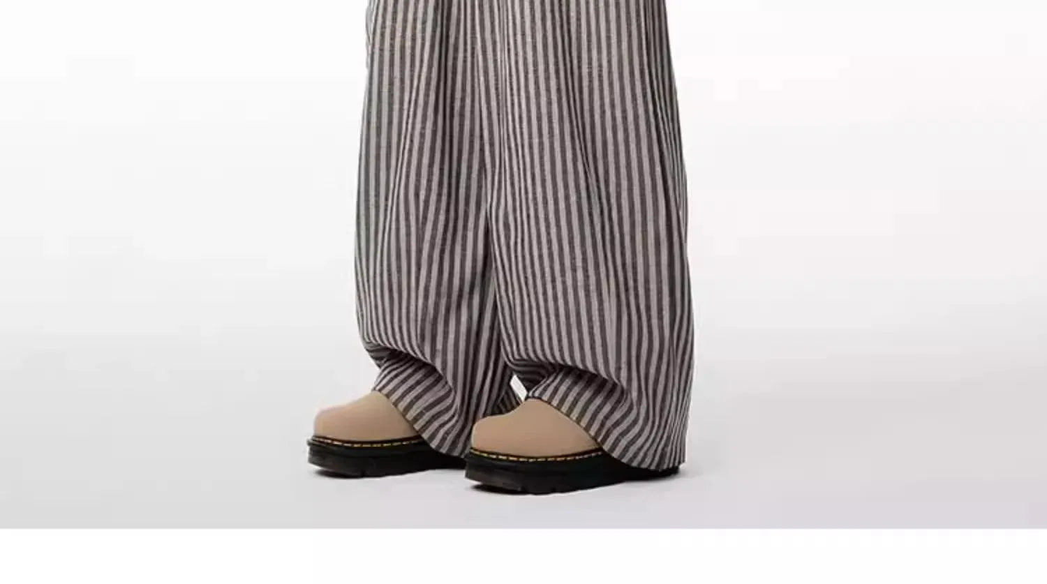 Women's Black Gothic Striped Long Pants Baggy Sweatpants Harajuku Y2k Emo Vintage Oversize Trousers Japanese 2000s Style Clothes