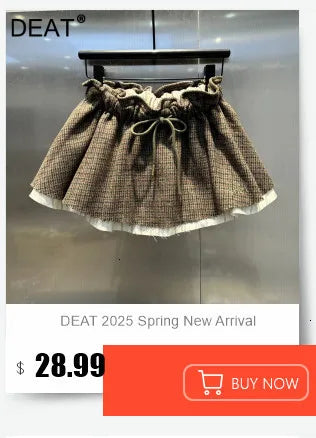 DEAT Fashion Women's Heavy Industry Sequins Skirts For Women Trendy Zipper Wrap Hip Ball Gown Skirt Female Spring New 11A02566