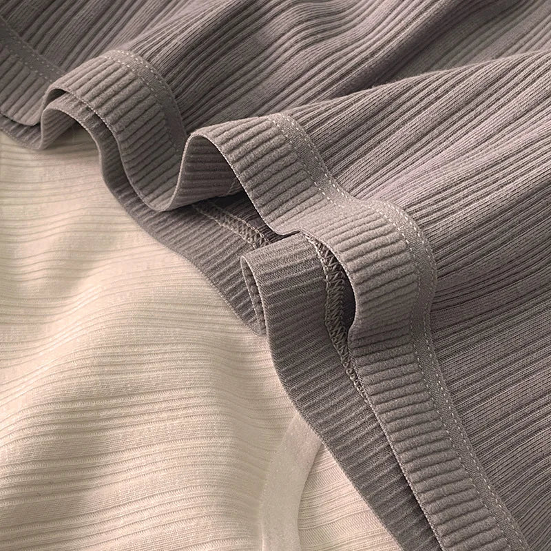 3PCS/Set Sports Style Cotton Women's Panties Girls' Underwear Breathable Mid Waist Shorts Sexy Lingerie Plus Size Solid Briefs