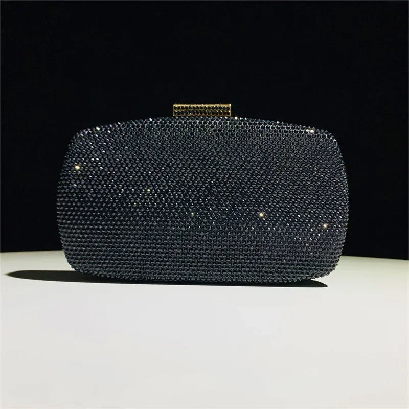 High End Luxury Rhinestone Handbag Women Fashion Formal Wedding Party Evening Bags Ladies Elegant Diamond Yellow Bling Clutch