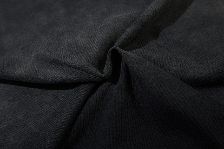 Distressed Ripped T Shirts Metal Star Tee Emrboidery Vintage Loose Tshirt 2025 Men Harajuku Streetwear Oversized Hip Hop T-shirt