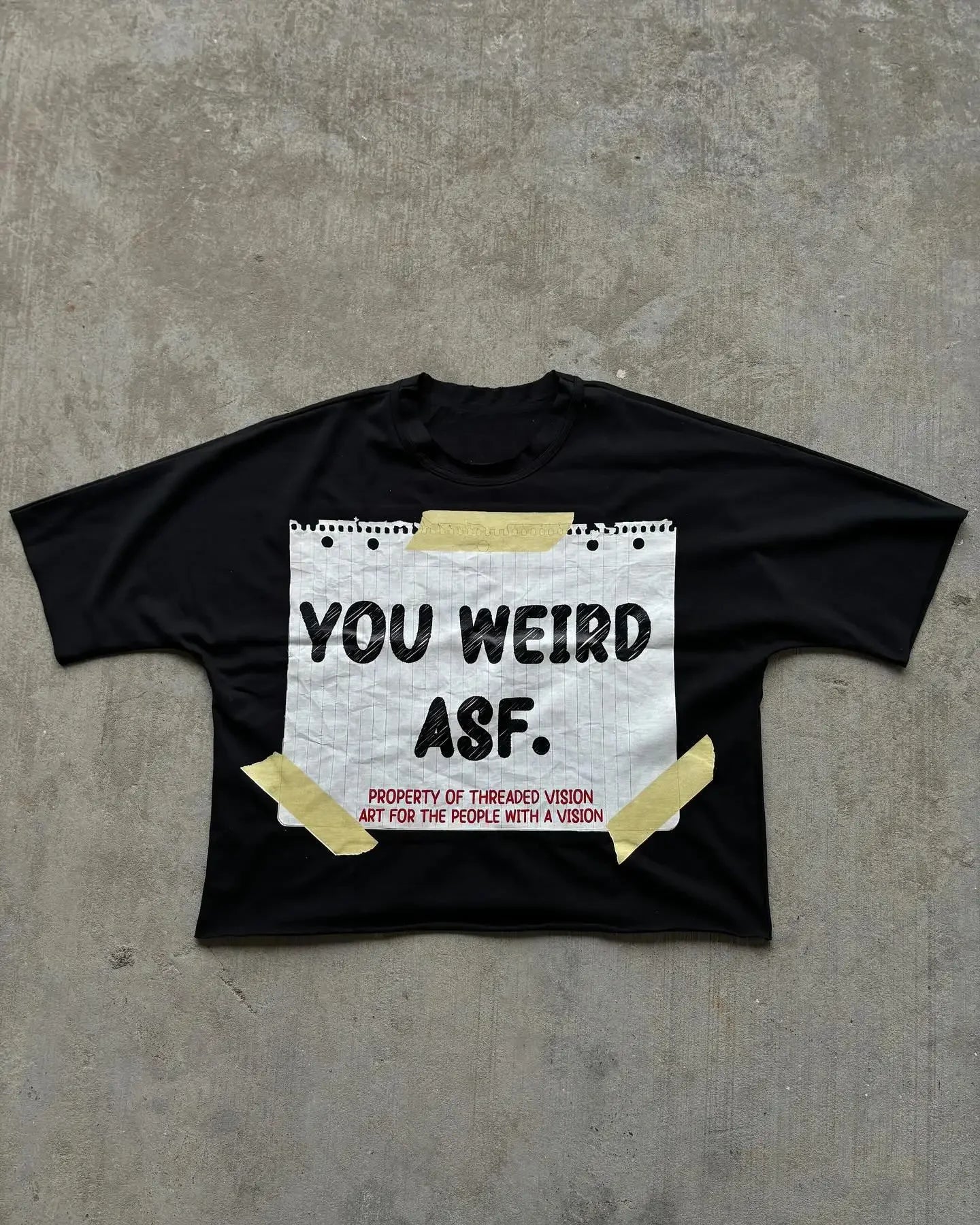 Summer rock and roll versatile oversized printed pattern super loose short top American hip-hop street style short-sleeved trend