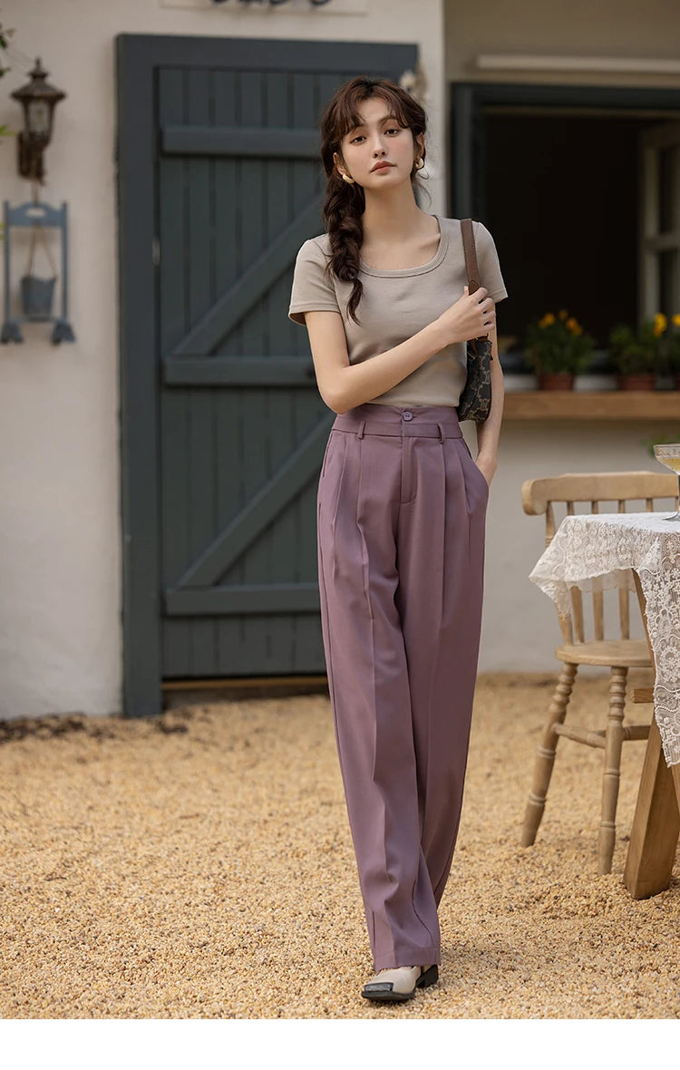 MISHOW Short Sleeve T-shirts Women Spring Solid Square-neck Top Elegant Woman Clothes Office Lady Cotton Tees MXC12T0641