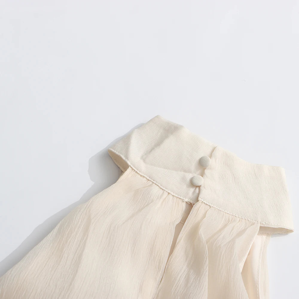 TWOTWINSTYLE Solid Slimming Long Dresses For Women O Neck Sleeveless High Waist Temperament Dress Female Fashion Style Clothes