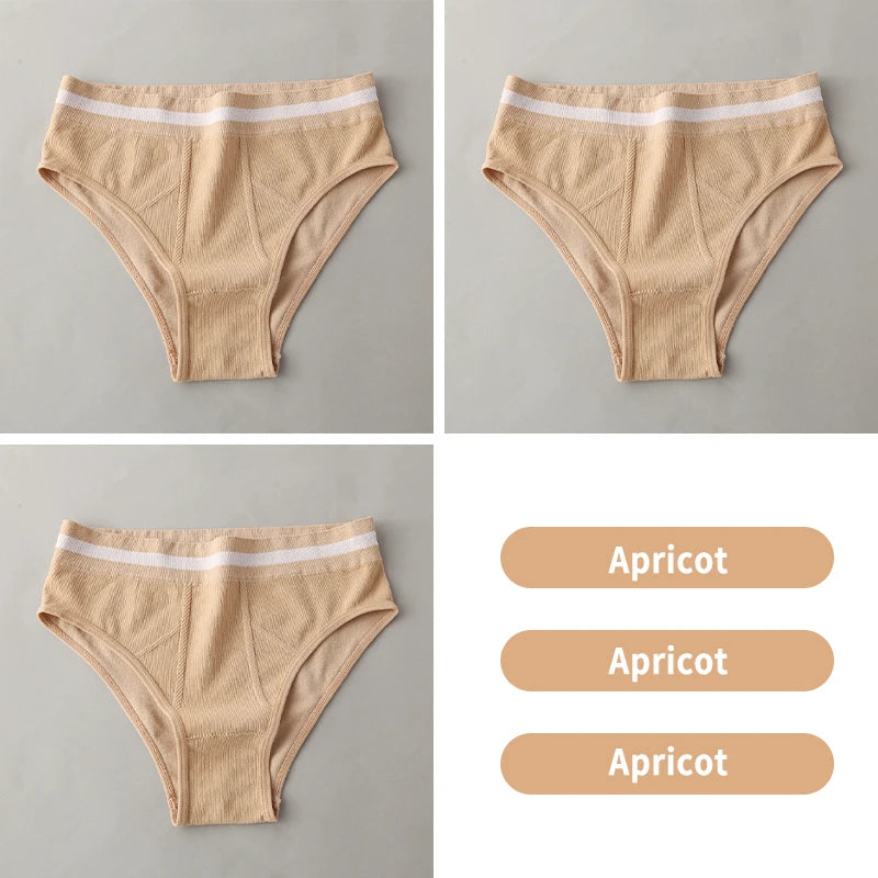 Women's Solid Color Seamless Lingerie, High Waist Sexy Comfortable Underwear, Summer Breathable Lightweight Women's Trousers