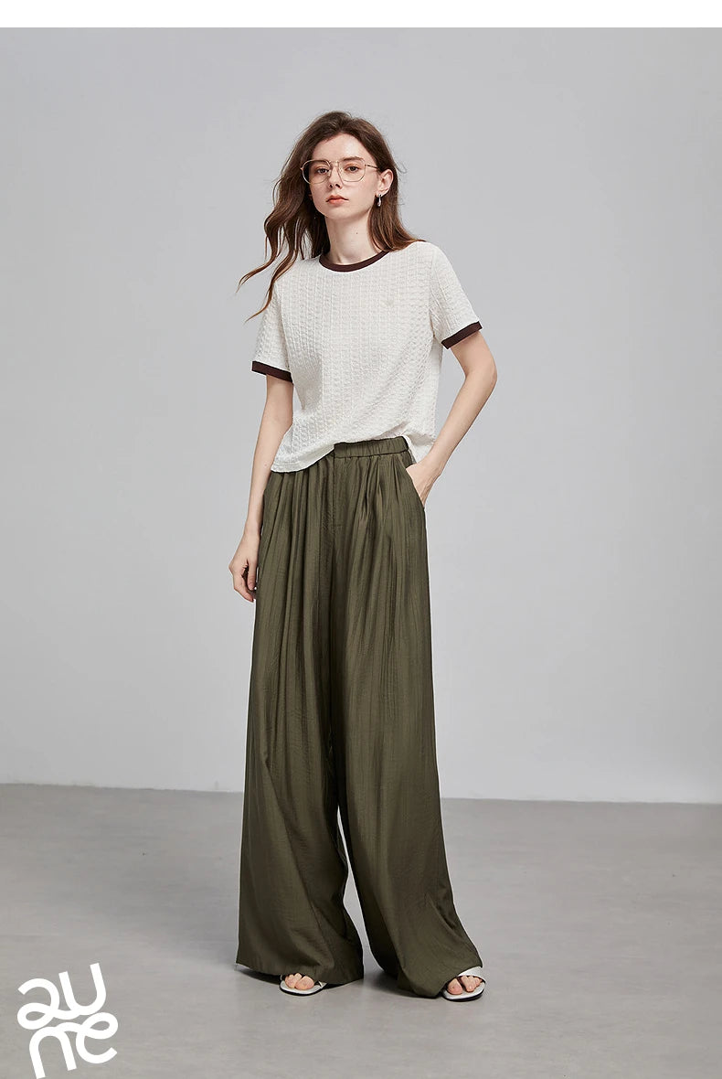 TOYOUTH Women Short Sleeve T shirt 2025 Spring New Tops 8521006