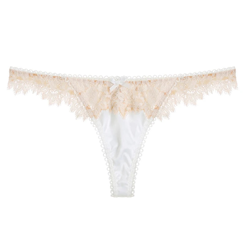 Lace Panties Sexy Women's Underwear Briefs G String Transparent Seamless Thong Low Waist Hollow Out Underpants Size S-XL