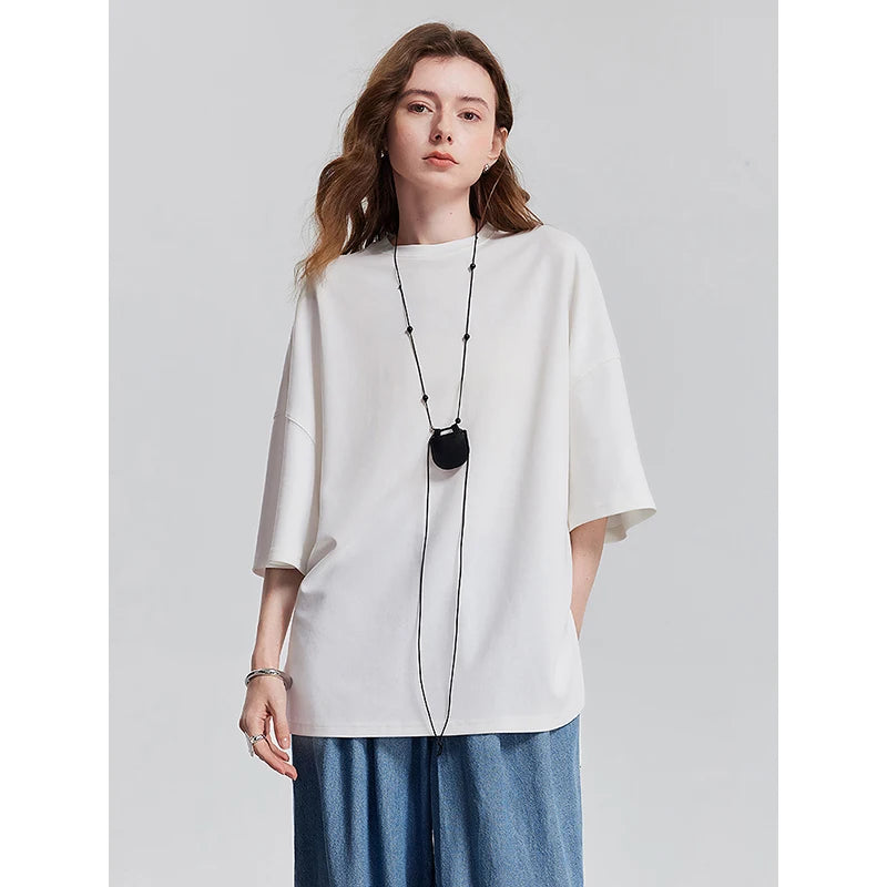 TOYOUTH Women Short Sleeve T shirt 2025 Spring New Tops 8521010