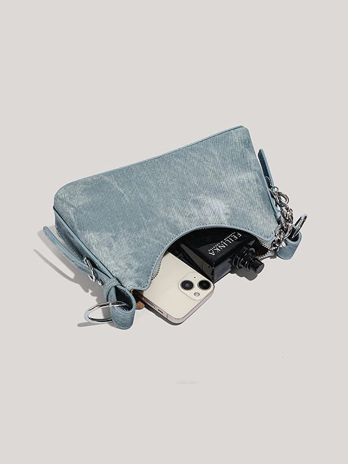 Cowboy patterned chain armpit bag, fashionable and versatile, single shoulder armpit bag