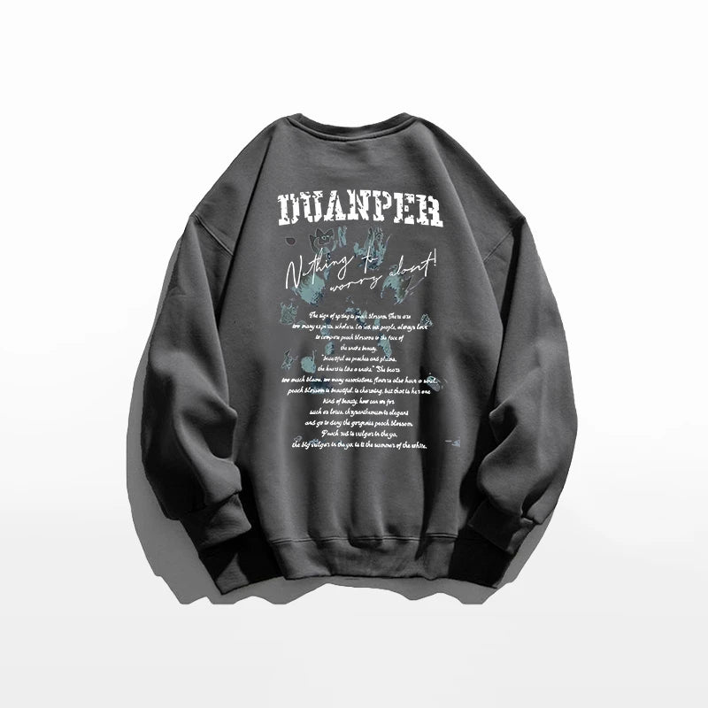 American Retro Street Sle Simple Long Sve round Ne Women's Sweatirt Casual Versatile Cotton Classic Winter Faion