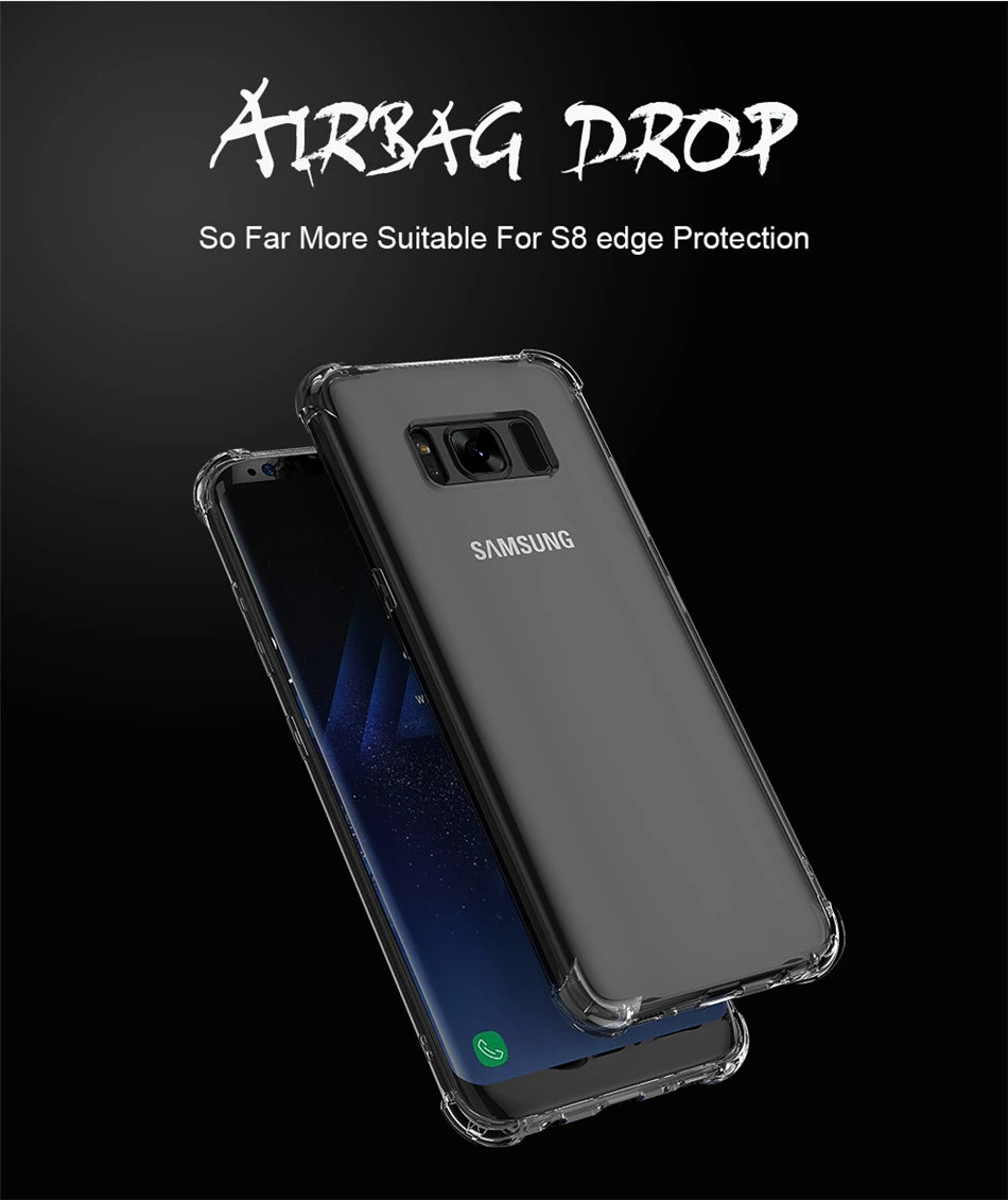 Thick Shockproof Case For Samsung Galaxy S22 S21 S20 S23 Ultra S10 S8 S9 Plus Phone Case For Samsung Note 10 9 8 Silicone Cover