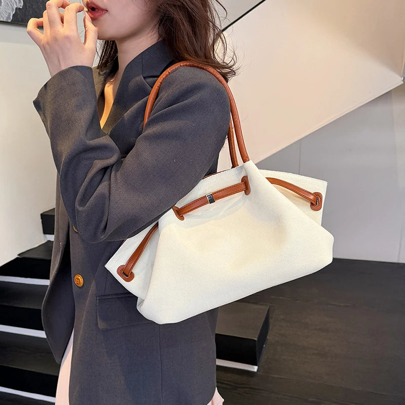 MOODS Crocodile Pattern Shoulder Hobo Bags For Women Retro Big Capacity Bucket Tote Bag 2025 Summer New Designer Handbags Luxury