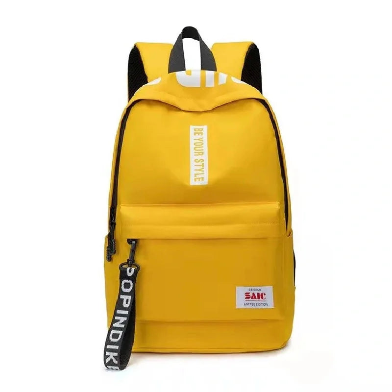 Fashion trend backpack backpack for men and women junior high school high school student bag large capacity korean version of th