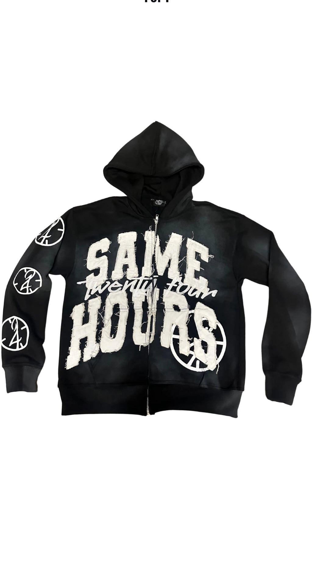 Hip-hop Trendy Streetwear Y2K Harajuku American Retro Letter Print Zipper Hoodie Men's Punk Casual Colorful Oversized Sweatshirt