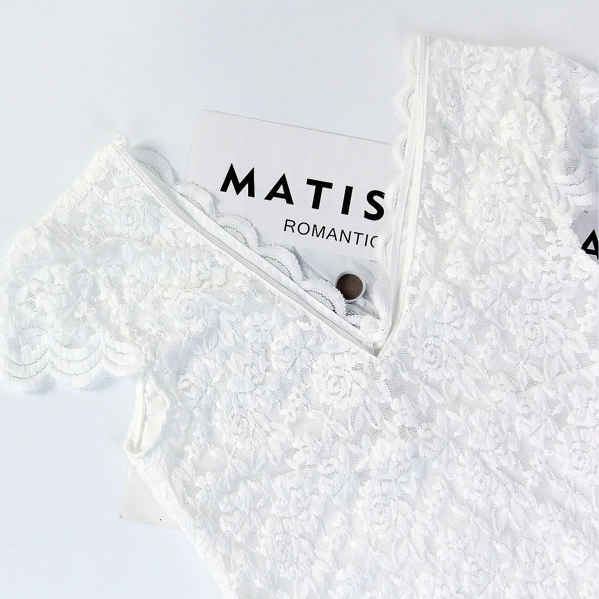 Women's Elegant White Lace Bodysuits Summer One Piece V-neck Jumpsuit Thongs Bodyshaper Tops Fashion Sexy Slim Fitted Shapewear