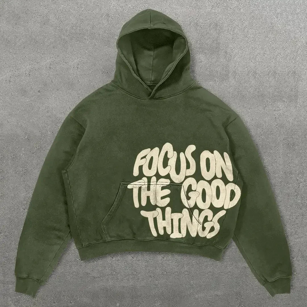 American Retro Harajuku Y2K Casual Loose Hoodie Men Street Hip-Hop Fashion Versatile Letter Print Oversized Sweatshirt Women