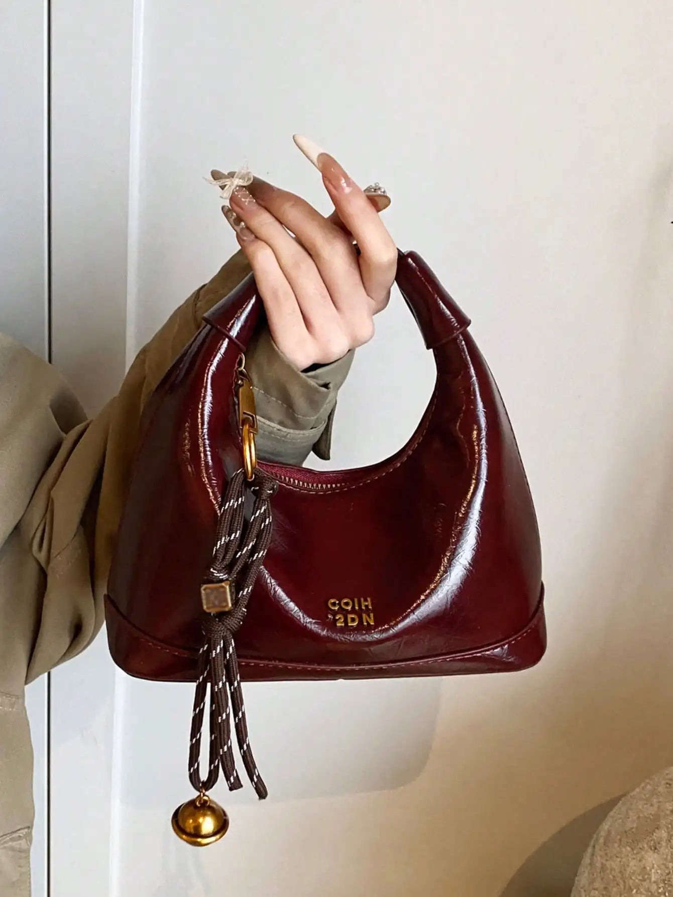 Solid Color PU Leather Minimalist Women Tote Handbag, Versatile Style Handbag Crossbody Shoulder Bags Large Capacity Hobo Purses