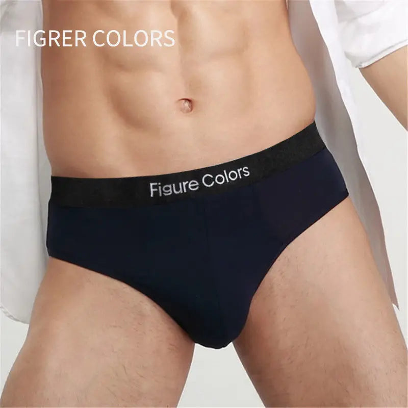 4pcs Men's Briefs Underwear Sexy Antibacterial Men's Panties Underpants Male U Convex boxer briefs for Man Absorbent Elastic