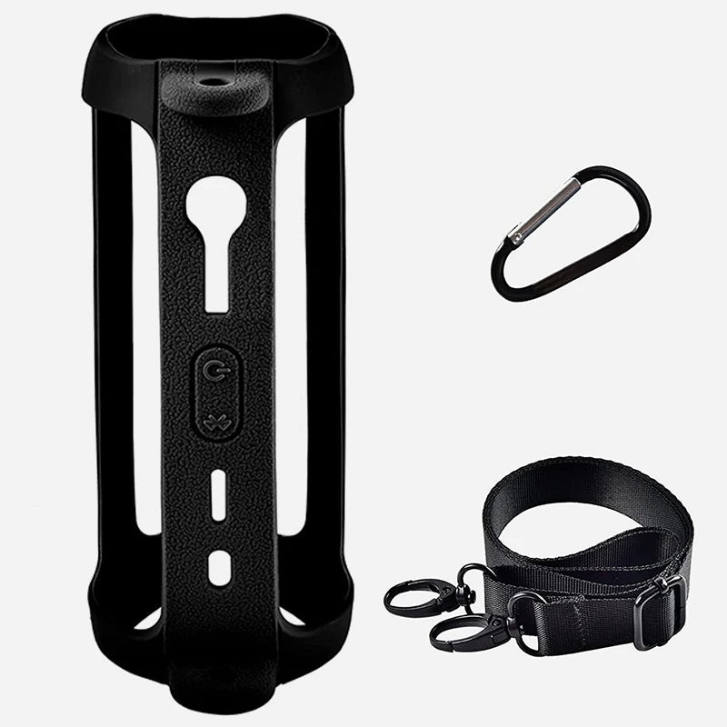 ZOPRORE Silicone Sling Speaker Case Cover for JBL Flip 6 Portable Soft Protective Case for JBL Flip6 Wireless Bluetooth Speaker