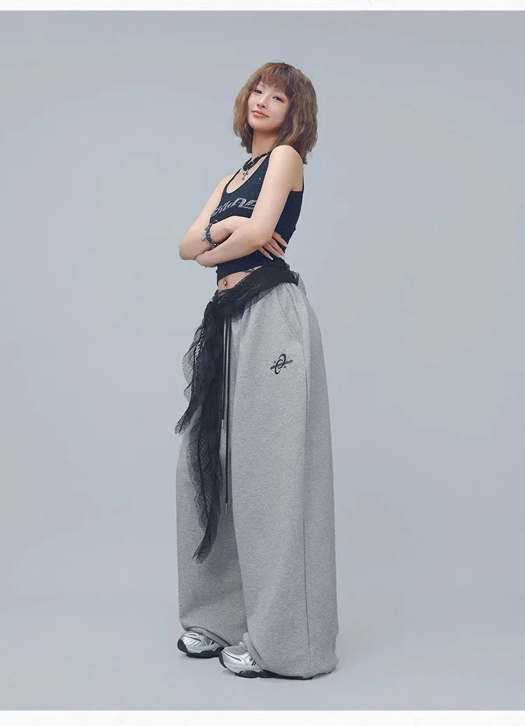 CBXLAB Street Dance Women'sPurple 'King Long Pants' hip-hop streetwear sporty jazz soft and skin-friendly casual pants
