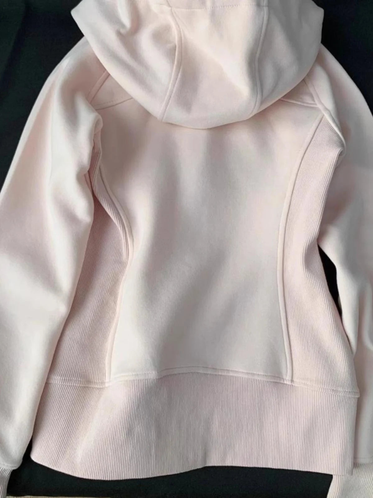 Pink Hooded Open Cardigan Women's Spring Autumn High-End Feeling Korean Sle Long Sve Polyester Fiber Single Piece