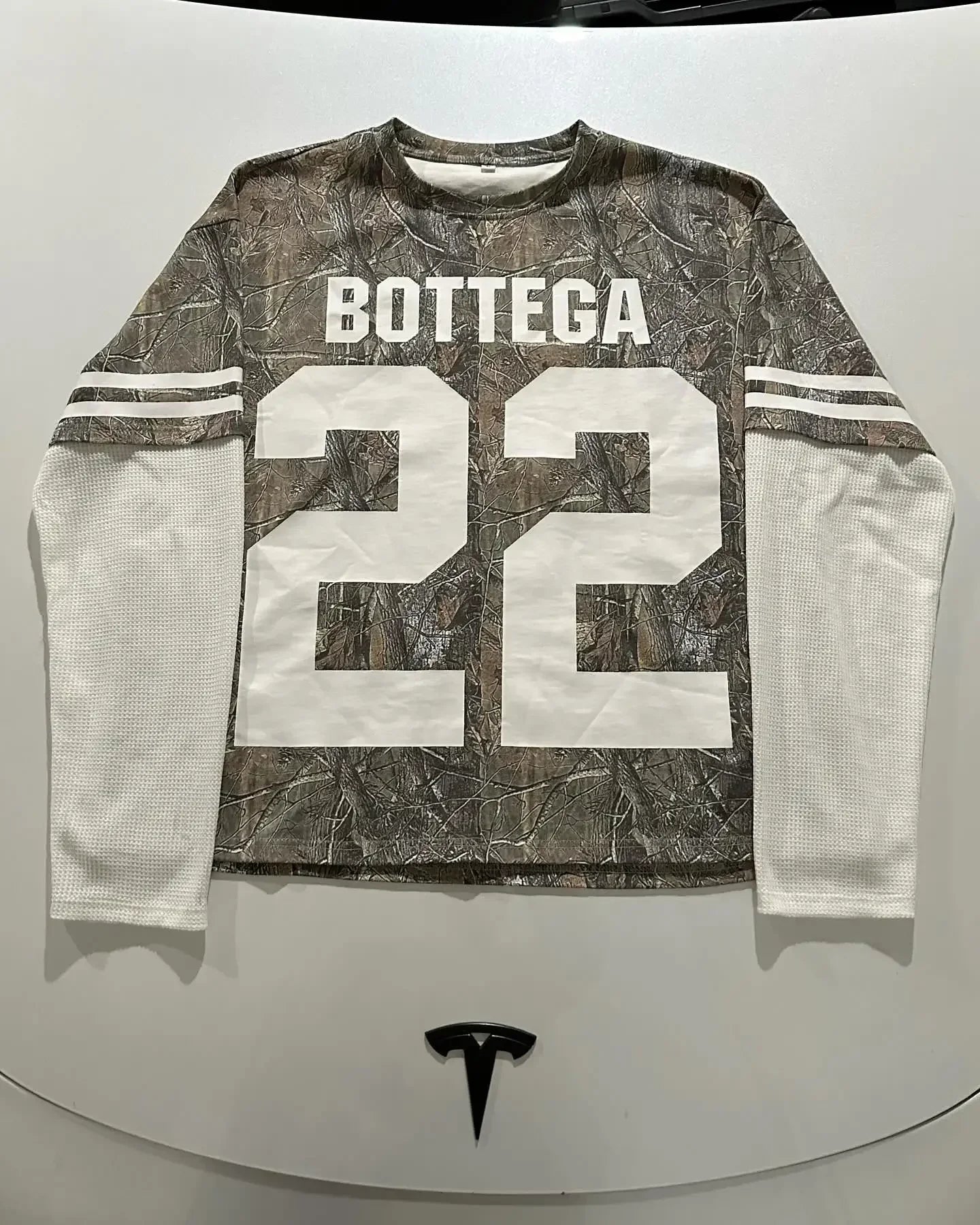 Y2K Sports Camouflage Jerseys Female Male Goth Oversized Loose Bough Pattern Long-sleeved Shirt Hip Hop Sweatshirt Street Wear