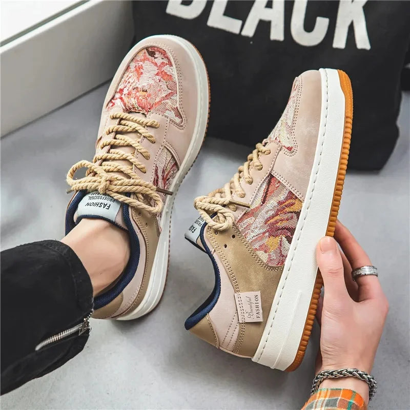 Autumn/Winter Black Casual Men's Shoes Air Force Sports Number 1 Black Kitchen Trendy Shoes Winter Rubber Outsole China Made