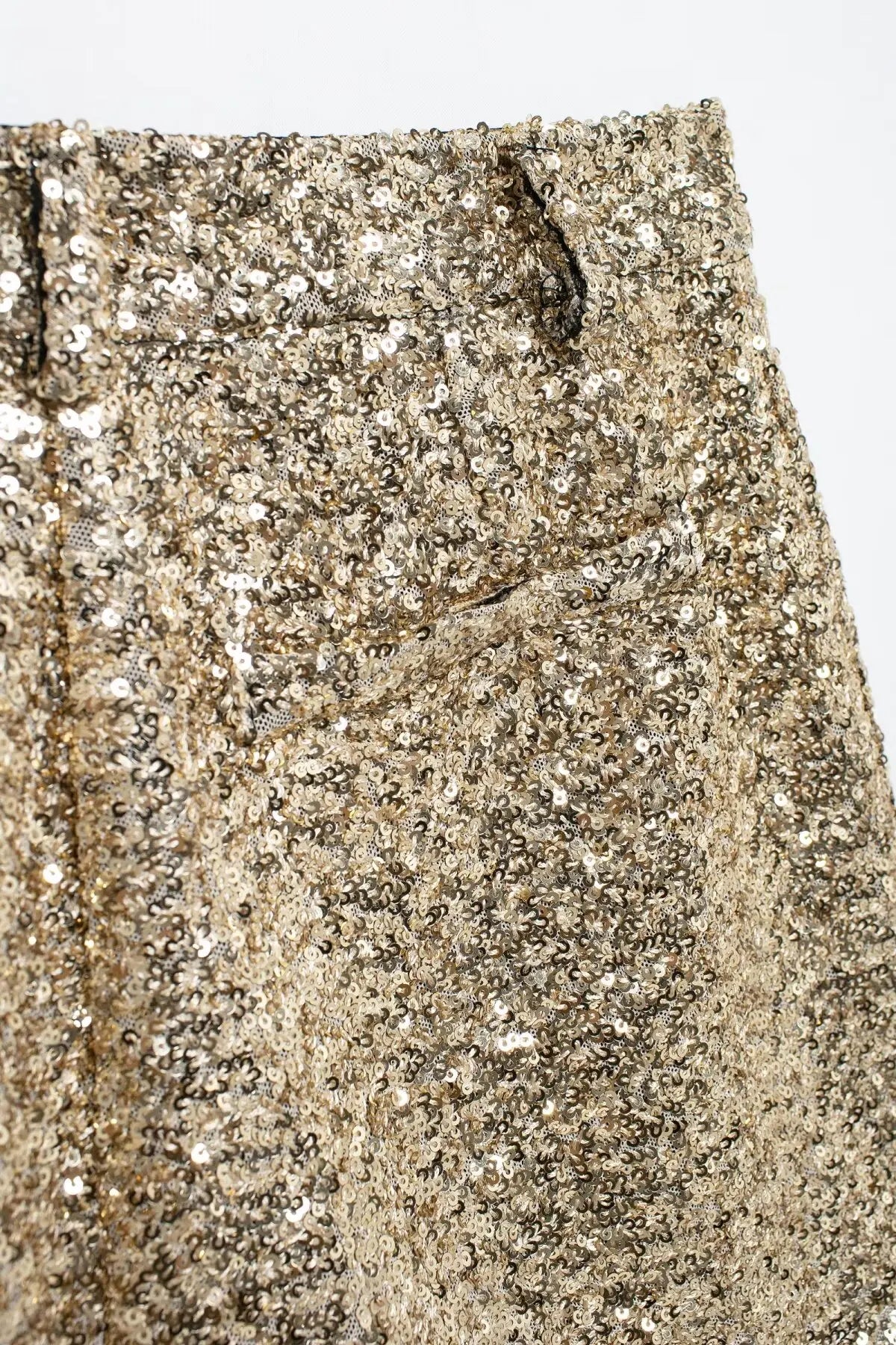 Taop&Za women's 2024 autumn and winter new pearl shorts solid color high commuting temperament shiny socialite mini pants