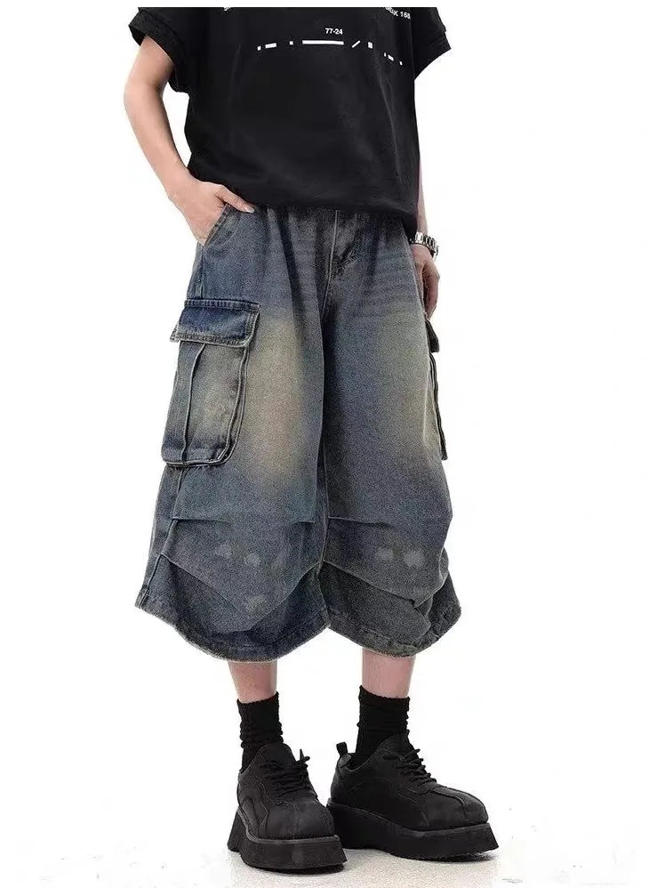 Summer Women's Camouflage Unisex Loose Capris Street Style Cargo Shorts Young Girl Casual Bottom Female Calf-length Pants