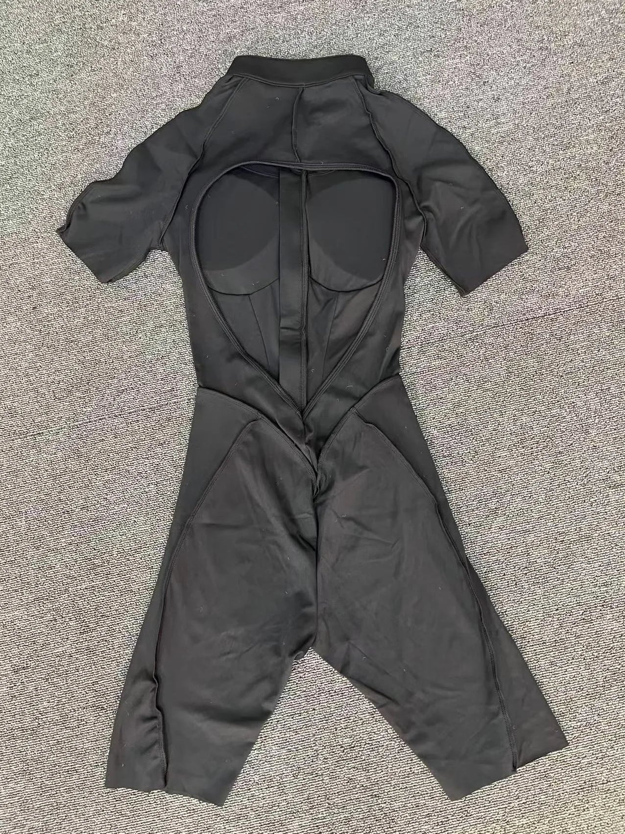 Women's Sports Jumpsuit Zipper Yoga Set Fitness Combination Lift Buttocks Bare Back Gym Sexy Sports Jumpsuit Gym Romper