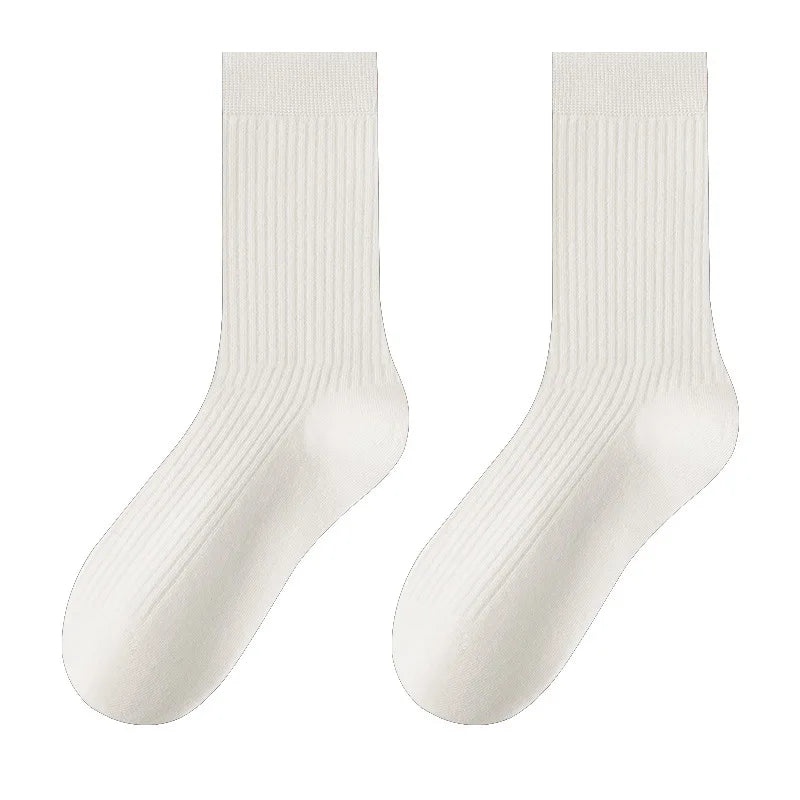 Women's Ankola Red Socks Autumn and Spring Cotton Trendy Japanese Style Middle Tube Socks Pile Socks