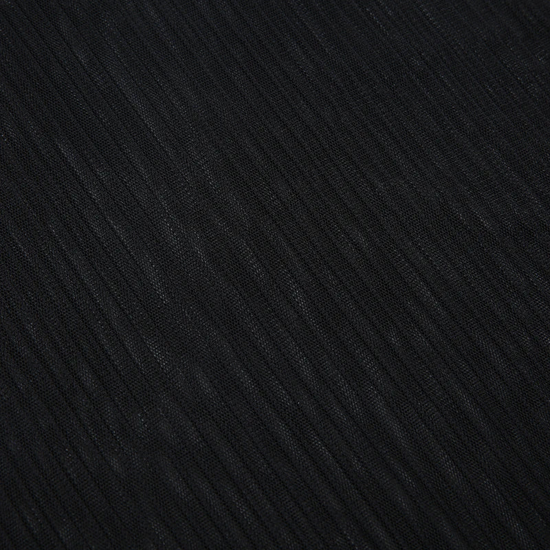 SUCHCUTE Sexy See Though Women T-shirts Gothic Mesh Black Long Sleeve Skinny Bodysuit Dark Fashion Hollow Out Backless Playsuit