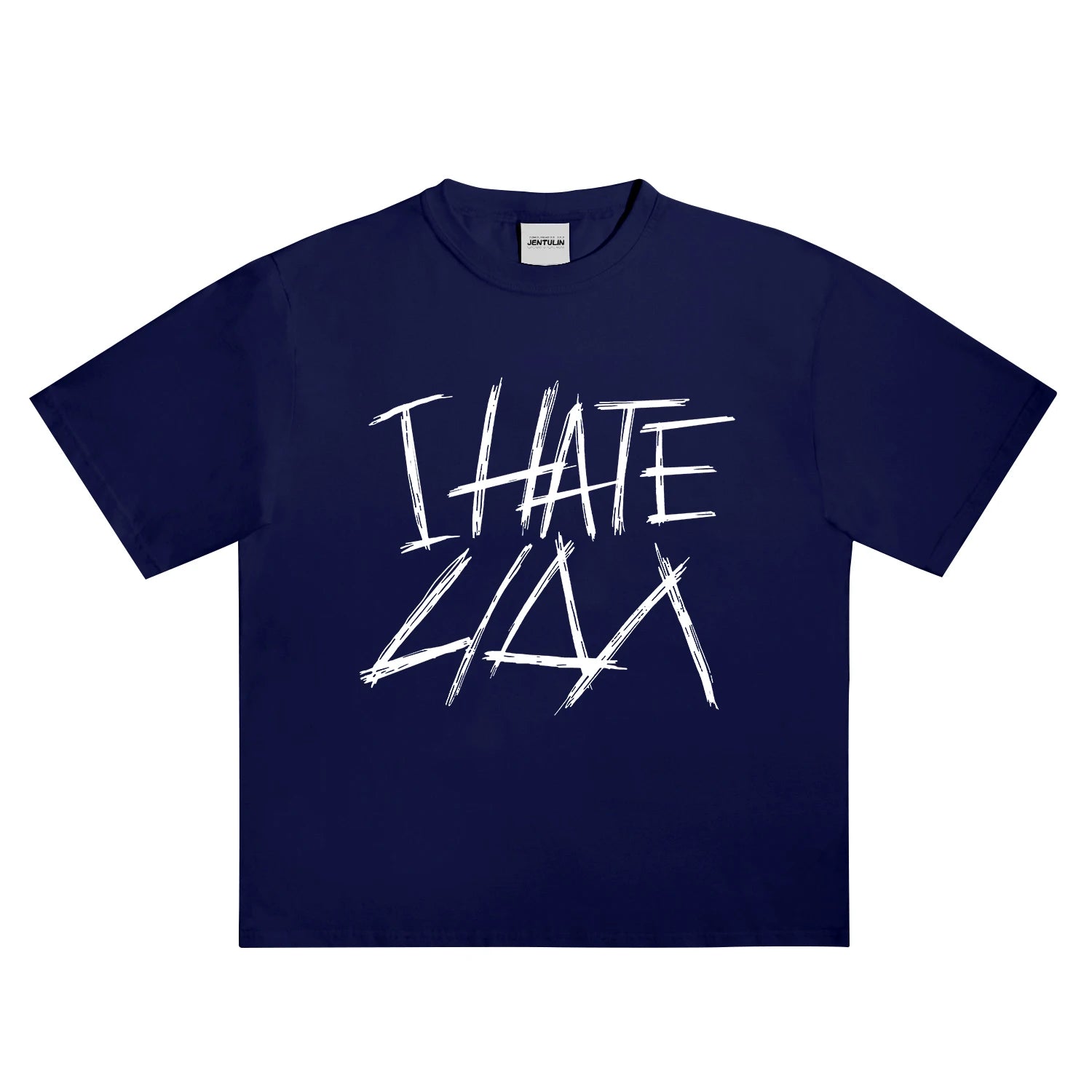 Hip Hop Streetwear Oversized Men Clothing Short Sleeve I Hate Lida Graphic Print Y2k Tops Tee Harajuku Goth Korean Tshirt Cotton