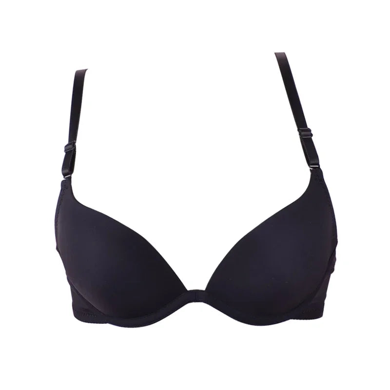 1/2 PCs Small Young Lady Bust Sexy Deep V Cup Bra For Women Push Up Lingerie Seamless Bralette Deep U Plunge Intimates Brassiere